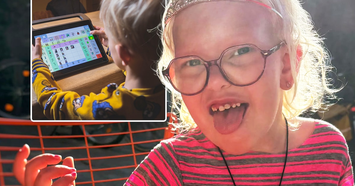Milli (7) zingt en danst graag, maar vertellen is een pak moeilijker ...