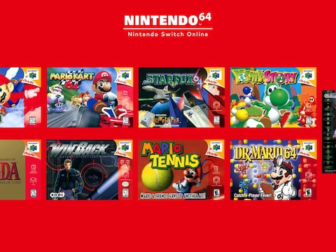 Een deel van het aanbod zijn Nintendo64-klassiekers.