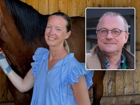 Fredérique Willemyns leerde haar man, burgemeester Bart Coopman (inzet), kennen in een manege.