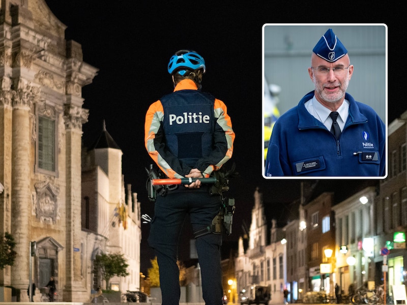 De politie controleerde zeventig passanten tijdens een controleactie. Inzet: politiewoordvoerder Dirk Van de Sande.