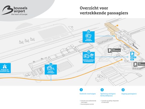 Hoe de tijdelijke situatie er vanaf morgen zal uitzien op Brussels Airport.