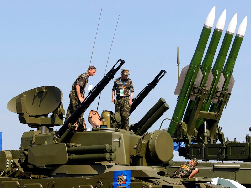 Een Russisch Buk-M2-raketsysteem op archiefbeeld.