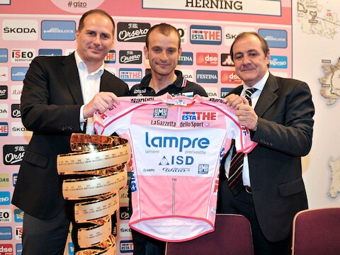 Michele Acquarone (l) op een archieffoto.