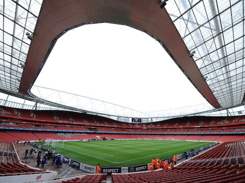 Het Emirates stadion van Arsenal.