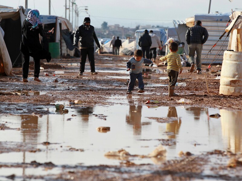Een Syrisch vluchtelingenkamp in Jordanië.