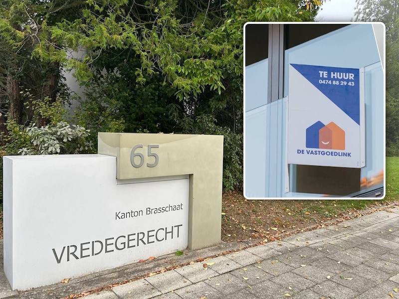 Het vredegerecht in Brasschaat en illustratiebeeld. 