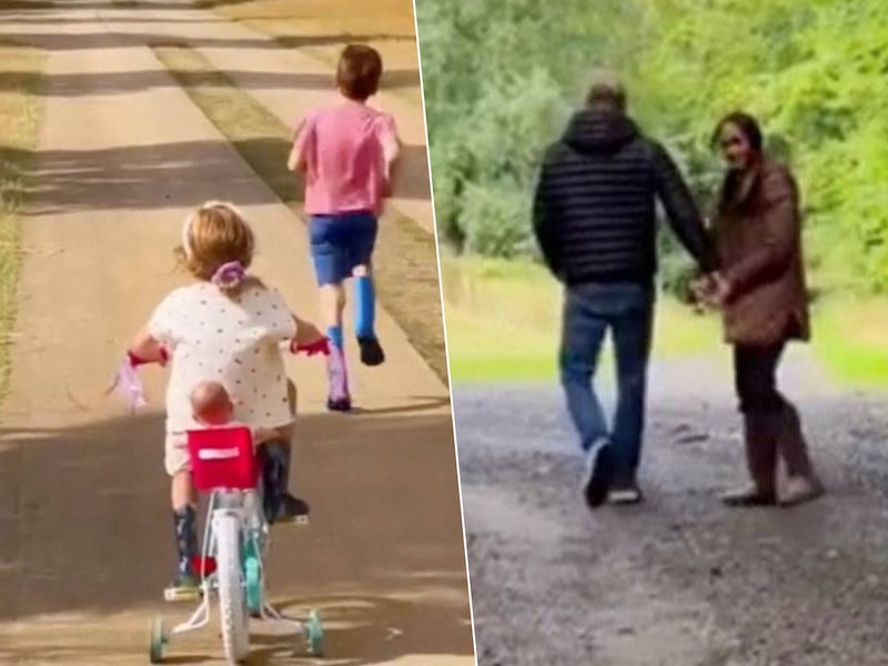 Meghan Markle deelt video van gezin in het Verenigd Koninkrijk.