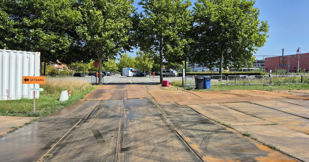Tijdelijke ‘strandparking’ langs Knokkestraat in Knokke-Heist verandert opnieuw in weide