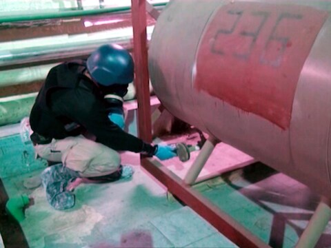 Inspecteur van het OPCW in Syrië.