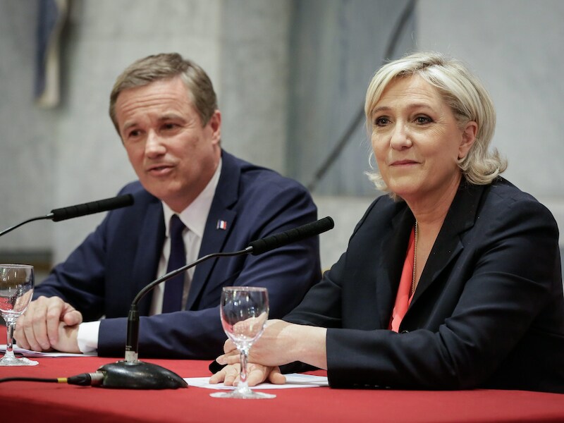De alliantie heeft maar twee weken geduurd: het Front National (FN) en Debout la France (DLF), de partijen van respectievelijk Marine Le Pen en Nicolas Dupont-Aignan.