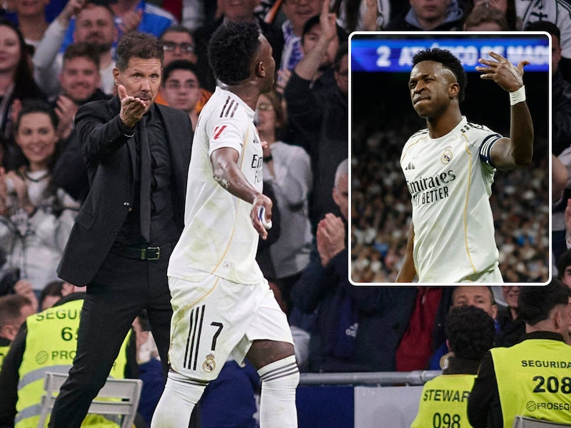 “Er is maar één Madrid”: matchwinnaar Vinicius wrijft derbyzege met Real er nog eens extra in bij Atlético-coach Simeone
