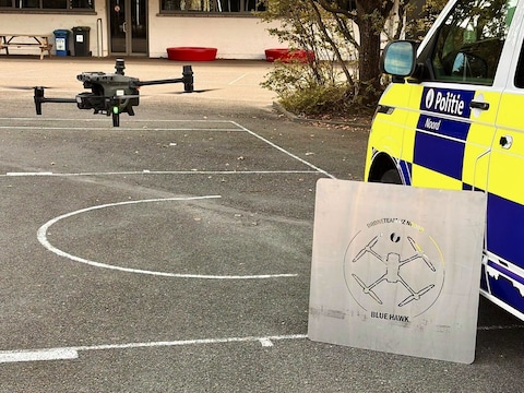 Politie houdt Dorpsdag Brasschaat ook vanuit de lucht in de gaten met drone