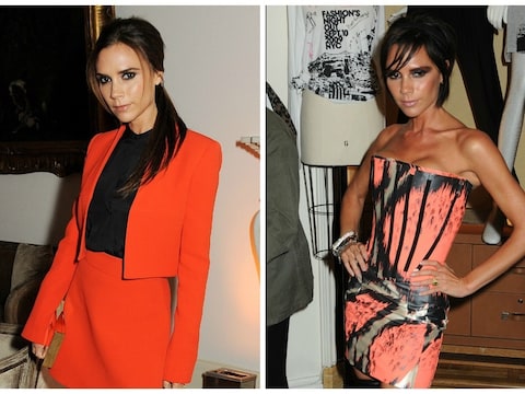 Een natuurlijk en een bruin gekleurde Victoria Beckham.