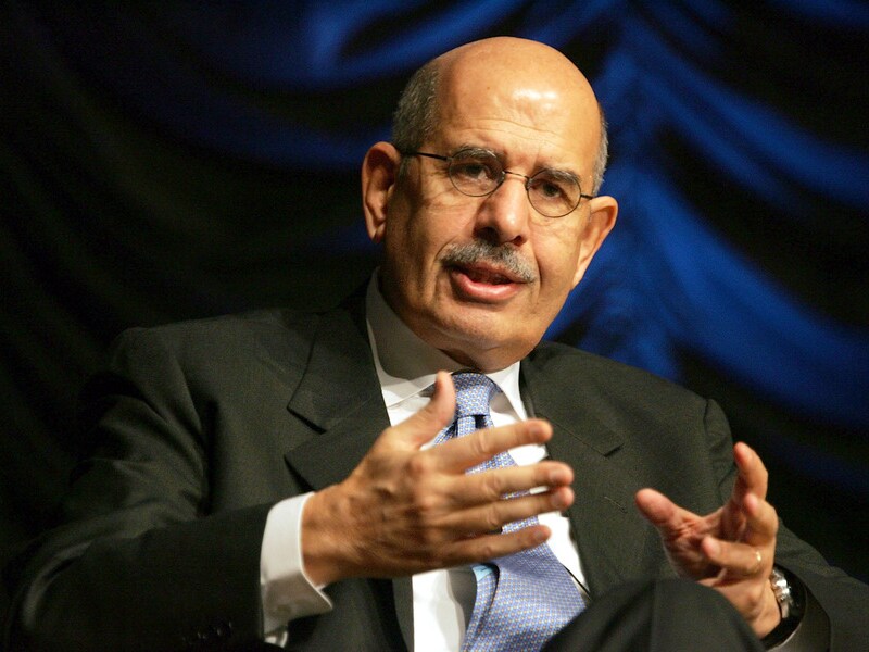 Nobelprijswinnaar voor de Vrede Mohammed ElBaradei.