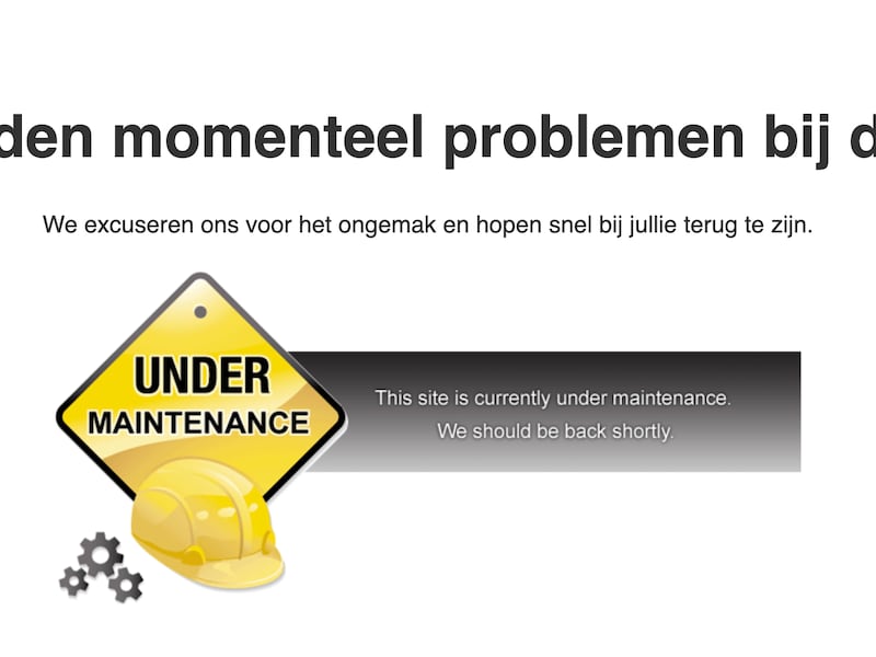 Onder meer de website van Chamilo (HOGENT) is offline