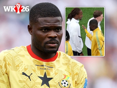 Djed Spence weigerde de hand van Thomas Partey.