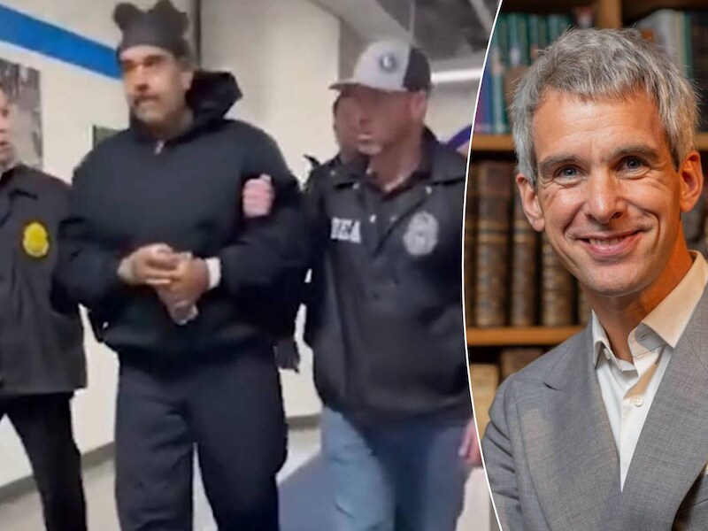 Links: de eerste beelden van Nicolás Maduro in gevangenschap. Rechts: professor internationale politiek Jonathan Holslag.