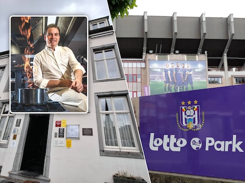 Chef Glenn Verhasselt en sommelier Yanick Dehandschutter van Sir Kwinten nemen restaurant Saint Guidon in het Lotto Park over.