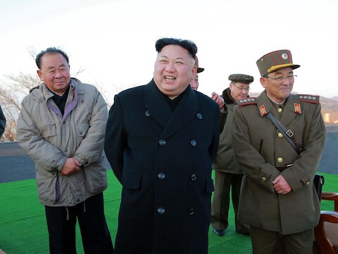 De Noord-Koreaanse leider Kim Jong-un.