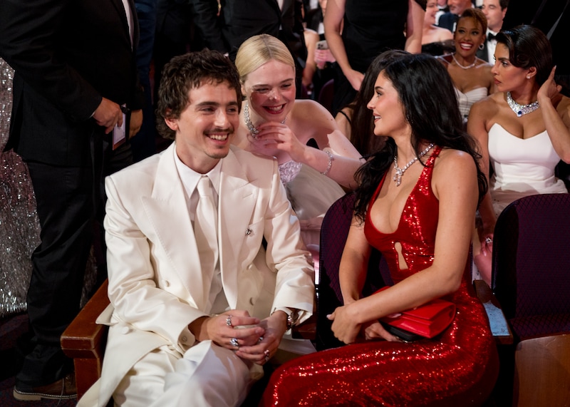 Timothée Chalamet, Elle Fanning en Kylie Jenner. 
