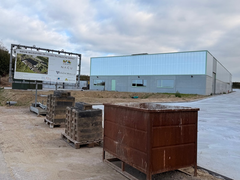 Het nieuwe recyclagepark in Zwalm.