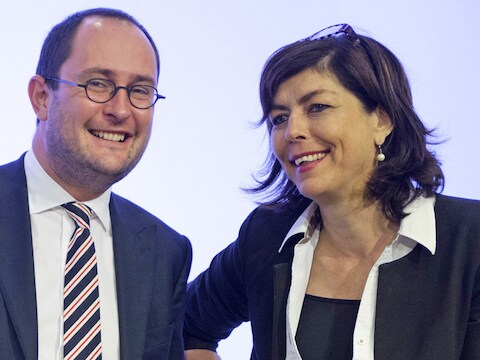Ministers Van Quickenborne en Milquet.