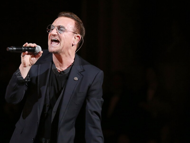 Frontman van U2 Bono.