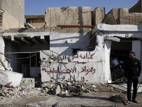 De veiligheidstoestand in Irak wordt steeds slechter. Op deze plaats is recent een autobom ontploft.