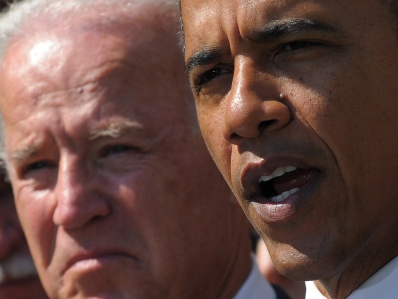 Joe Biden en Barack Obama.