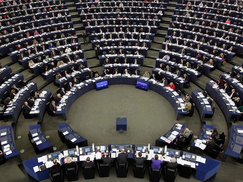 Het Europese Parlement in Straatsburg.