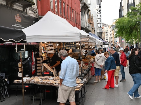 Archiefbeeld avondmarkt in Blankenberge 