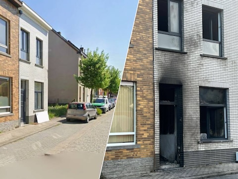 De getroffen woning ligt in de Nachtegaalstraat, een rustige straat in de schaduw van de Sint-Vincentiuskerk van Buizingen. De woning is onbewoonbaar.
