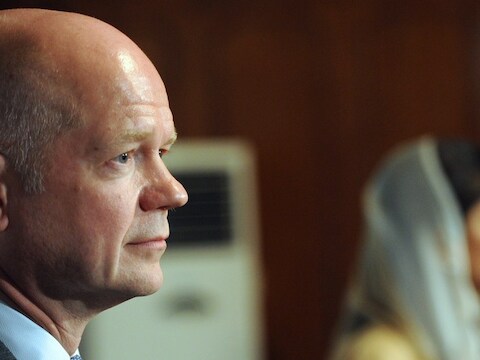 Brits minister van Buitenlandse Zaken William Hague.