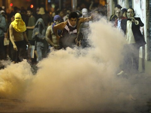 Protest in Rio de Janeiro.