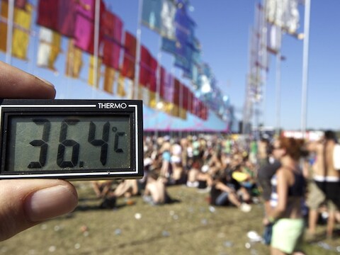 Ook op de Pukkelpopweide was het puffen en blazen.