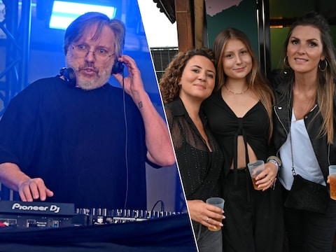 Frank Verstraeten stond op de mainstage van Dance Festival Middelkerke., Axelle (midden) samen met haar mama (rechts) en een vriendin van de mama.