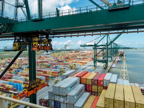 Alleen de MPET-terminal is voorlopig nog niet opnieuw operationeel