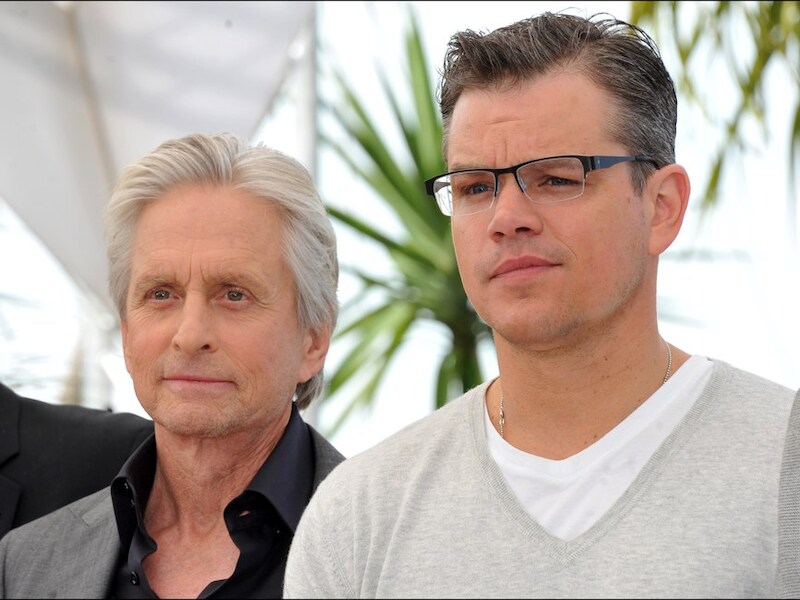 Michael Douglas en Matt Damon.