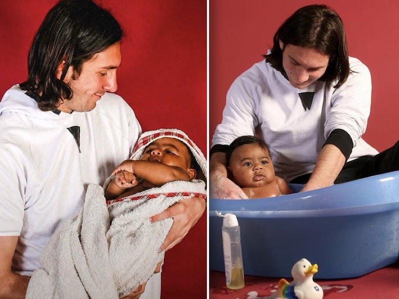 “Hij was zó verlegen”: een babybadje en stuntelige fotoshoot brachten Lionel Messi en Lamine Yamal al in 2007 samen