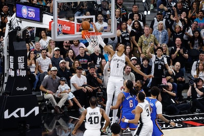 Wembanyama en Spurs in vierde duel veel te sterk voor OKC Thunder zonder geblesseerde Mitchell