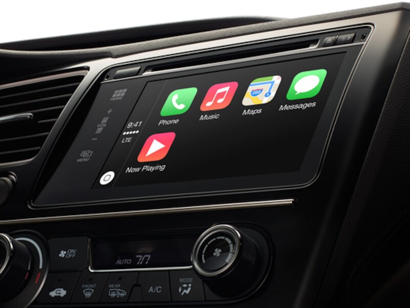 Carplay, de nieuwe dienst van Apple.