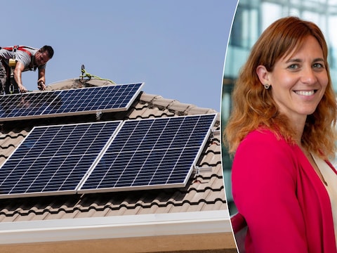 Lara Lammens, woordvoerder van netbeheerder Fluvius, geeft meer uitleg over de problemen met zonnepanelen.
