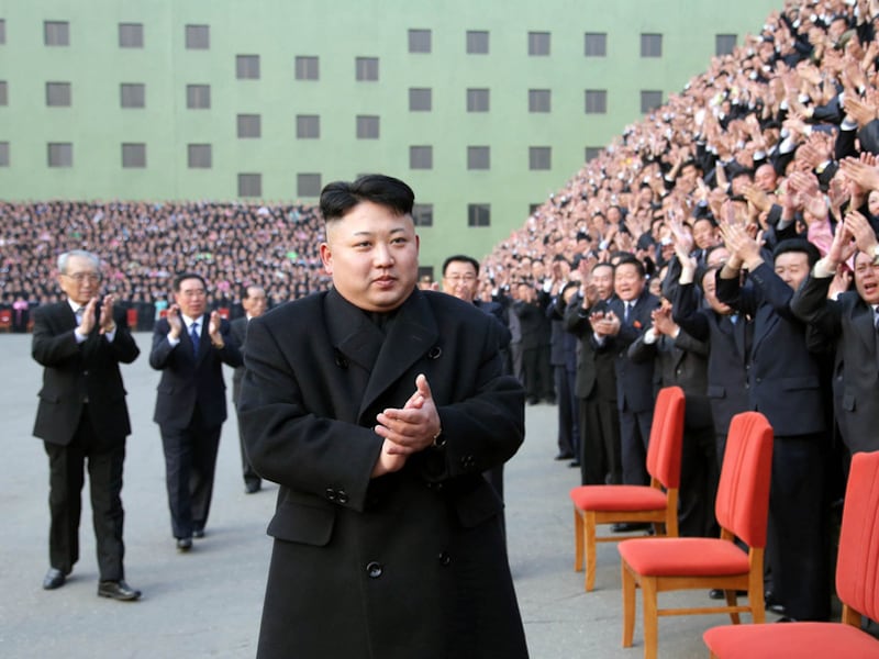 De Noord-Koreaanse leider Kim Jong-Un.