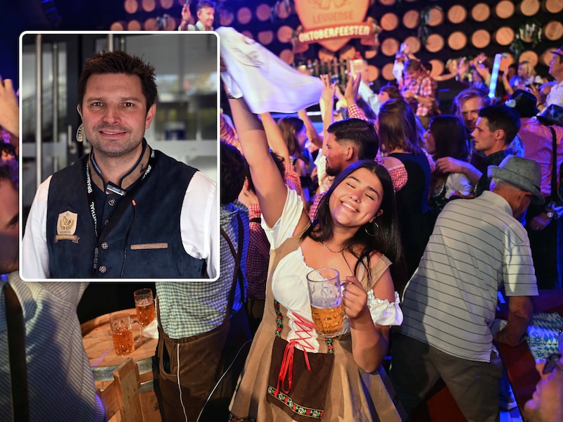 De Leuvense Oktoberfeesten werden een succes, voor het tweede jaar op rij, Inzet: organisator Sven Meeuwissen