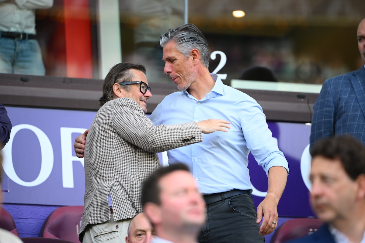 El principal accionista Marc Coucke y el presidente Michael Verschueren.