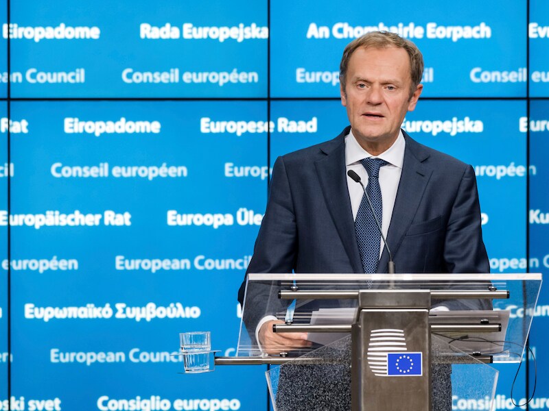 Donald Tusk, president van de Europese Raad.