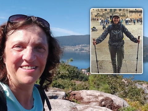 Ann Kempeneers organiseert wandelreizen om te herbronnen in Braga, Portugal. Foto inzet: Ann tijdens één van haar wandelingen.