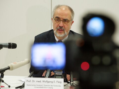 Woordvoerder Wolfgang E Fleig van het ziekenhuis.