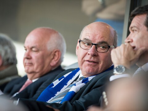 Burgemeester Termont en ook KAA-Gent voorzitter Ivan De Witte (links) worden volgende week maandag formeel verwacht.