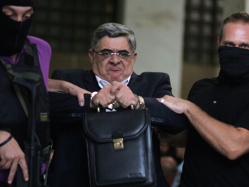 Partijleider Nikos Michaloliakos